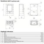 Kachlová kamna ABX Britania exklusive, kachlový sokl, Hnědá